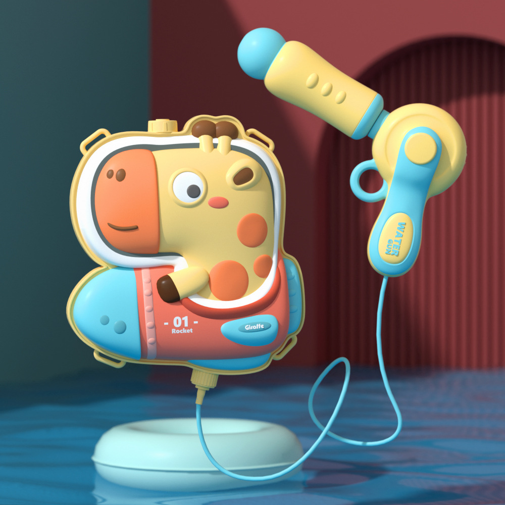 Pistola de agua para niños juguete mochila pistola de agua lucha artefacto masculino y femenino niños pull-out pistola de agua juego juguete