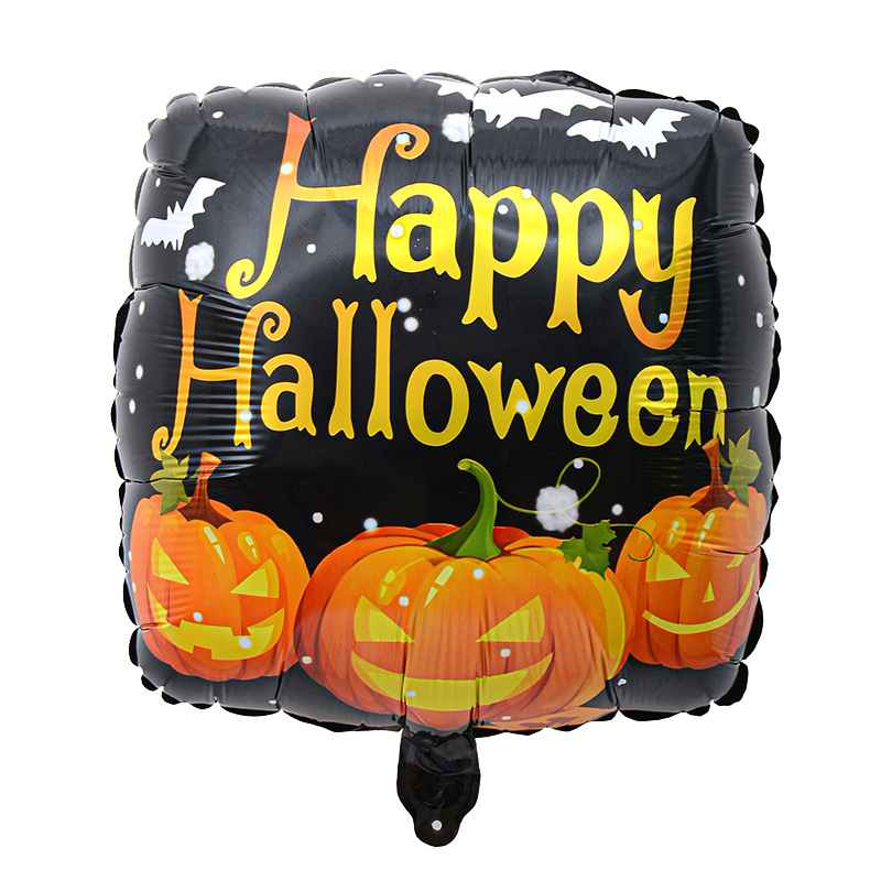 Comercio exterior 18 pulgadas Halloween película de aluminio globo festival fantasma calabaza calavera fantasma tema fiesta arreglo globo al por mayor