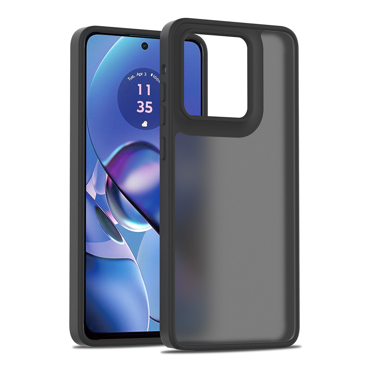 Aplicación transfronteriza MOTO G stylus 5G 2025 2 - en - 1 escudo plateado piel esmerilado 2.0mm cubierta a prueba de caídas