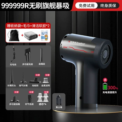 Tozsoranlar – Handheld Small - brushless-flagship-model-999999r-explosion-suction-flash-charging-lithium-battery-model-filter-element-4-stainless-steel-filter-element-soft-glue-2-towel-suction-blow-and-charge-4-in-1