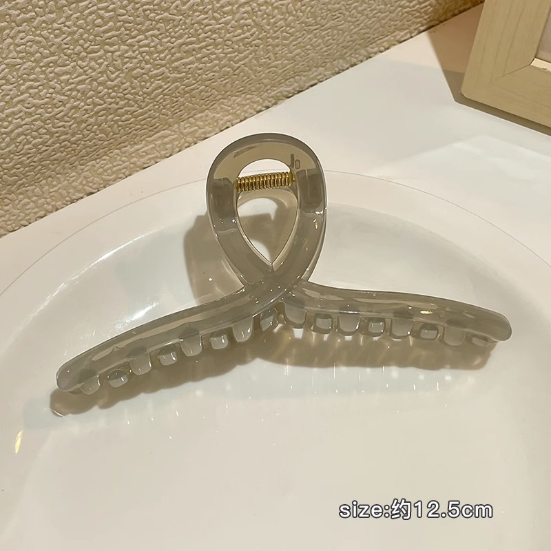 Leche marrón esmerilado pelo clip accesorios para el cabello de las mujeres de alto grado updo tiburón clip gran horquilla ins lindo horquilla al por mayor