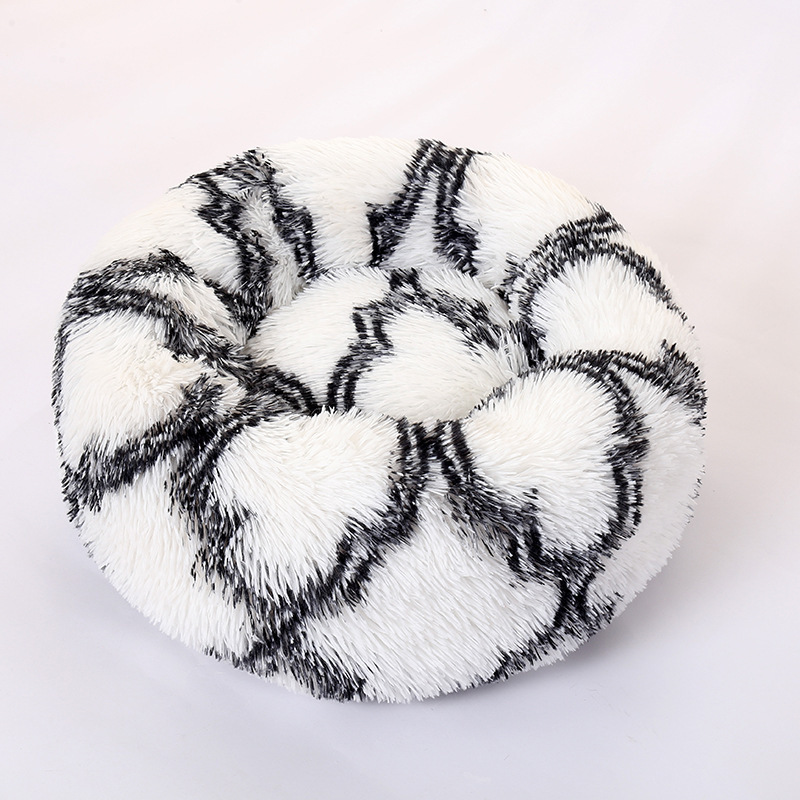 Suministros para mascotas invierno perrera caliente grueso extraíble lavable mascota nido felpa ronda cuatro estaciones universal gato nido