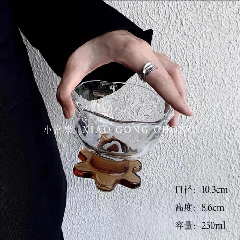 花アイスクリームカップins風創意アイスクリームカップデザートカップ家庭用女性グラス布丁碗ヨーグルトカップ|undefined