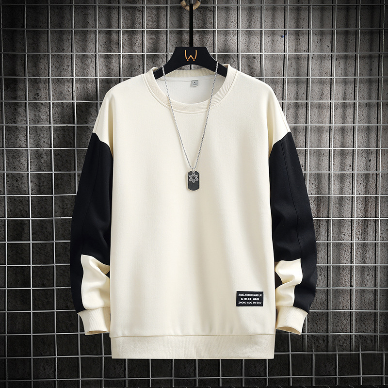 T-shirt à manches longues, col rond, pull décontracté et polyvalent pour homme, collection printemps-automne 2025_voghion.com