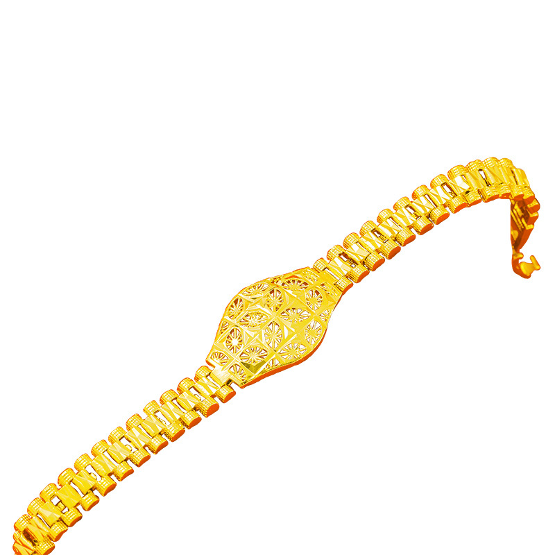 Imitación 24K Cadena de reloj de oro mujer en línea Red Live stall Vietnam arena oro pulsera transfronteriza fábrica de accesorios al por mayor