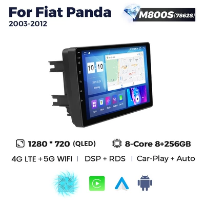 Panda 2003-2012, Smart | DVD Navigation - m800s-8256-eight-core-full-network-communication