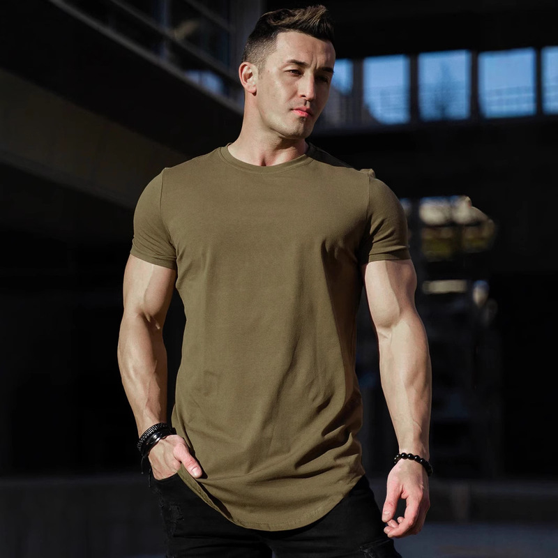 Men's T-Shirt Tight Light Board Sports Running Casual Short Sleeve Foreign Trade Summer Sports Fitness Men's T-Shirt Men's T-Shirt Tight Light Board Sports Running Casual Short Sleeve Foreign Trade Summer Sports Fitness Men's T-Shirt