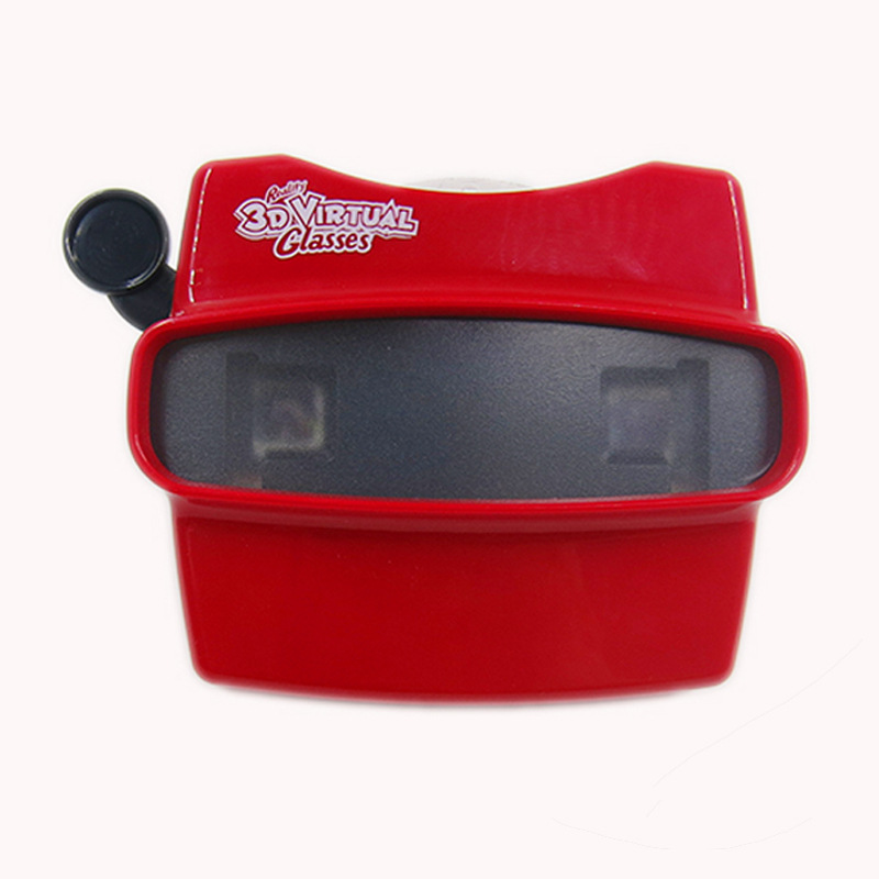 Venta caliente de los niños Qizhi educación temprana Ciencia Cognitiva juguetes 3D caja de transferencia de visualización proyector de la máquina con 2-disco de diapositivas