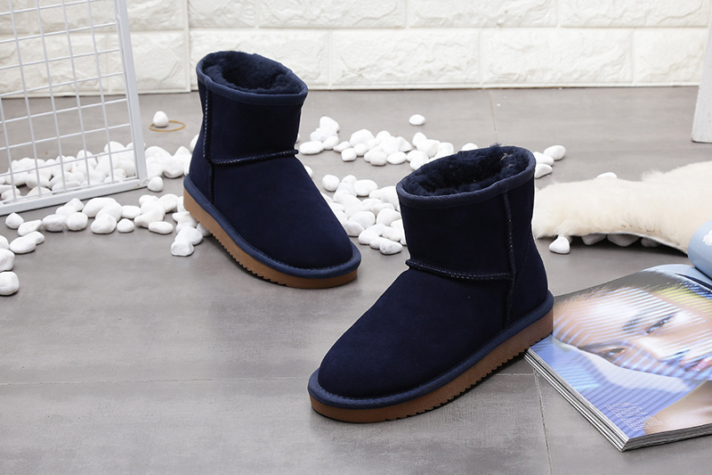 Women's short boots Flat cotton boots with lint all go with student cotton shoes_voghion.com