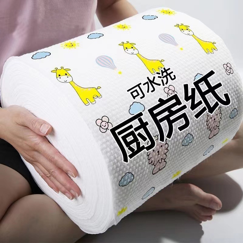Wet and Dry Household Rags for Cleaning Kitchen Paper, Special Paper, Disposable Dishwashing Cloths That Absorb Water and Does Not Stick to Oil Wet and Dry Household Rags for Cleaning Kitchen Paper, Special Paper, Disposable Dishwashing Cloths That Absorb Water and Does Not Stick to Oil
