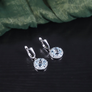 Natural wind leaf branch earrings S925 sterling silver inlaid natural garnet niche design earrings new