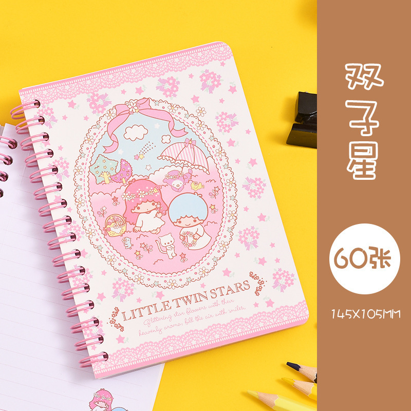 Linda chica corazón-libro de dibujos animados de alto aspecto libro un 6 Pa perro cuaderno estudiante libreta al por mayor