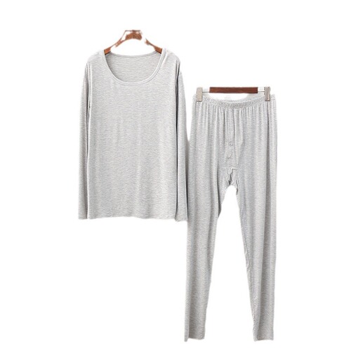 Set of Thermal Underwear for Middle-Aged and Elderly Men and Women: Slim Fit, Large Size, Fat-Adding, Autumn/Winter Warmth, Innerwear Set