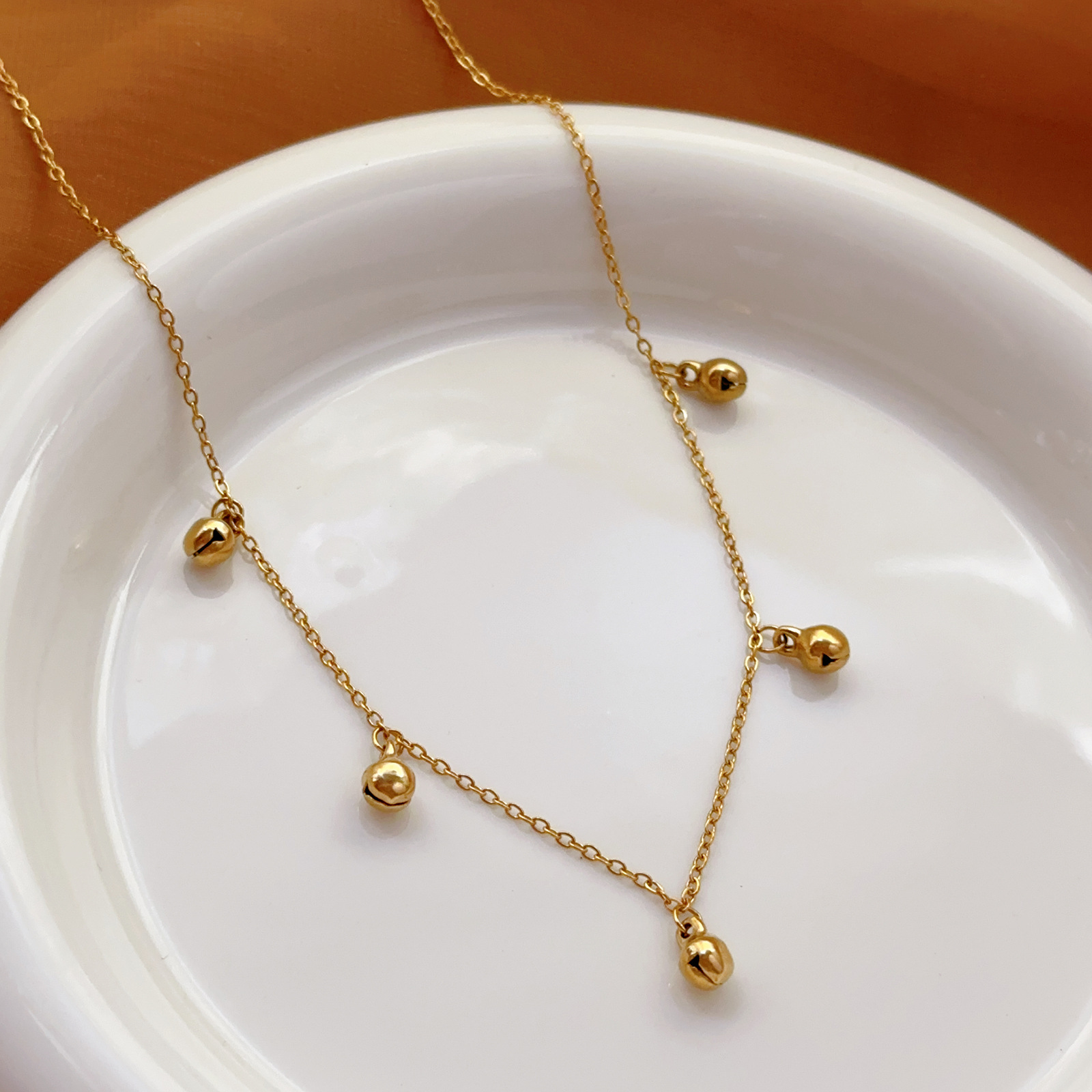 Bell Beads new tide titanium acero no decolor tobillo feminino de alto nivel tobillo de acero inoxidable tobillo