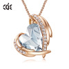 Necklace, universal crystal pendant, European style, simple and elegant design, wholesale