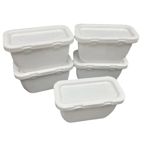 Laundry bead packaging storage box Fragrance bead plastic milky white lidded PP storage box Large quantity and good price