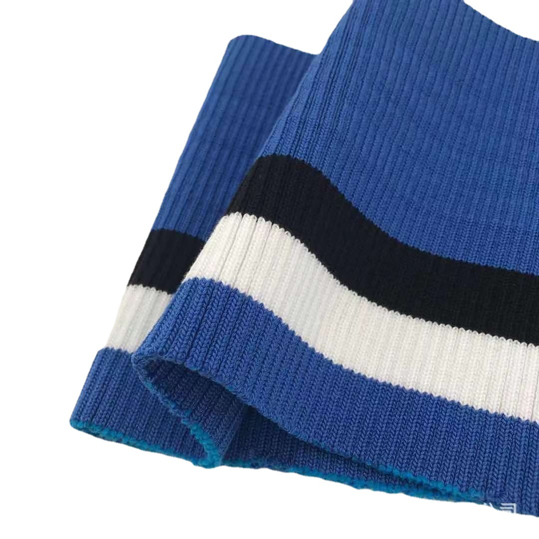 供应涤纶粗针罗纹针织螺纹2*2罗纹針織羅紋袖口夹克罗纹领口袖口