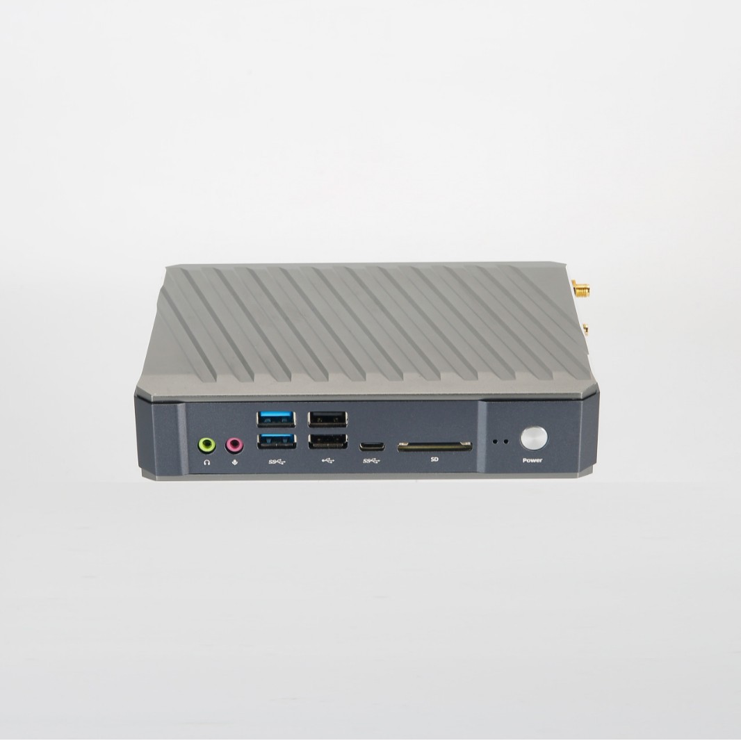 Mini industrial control host soft routing dual network port embedded small industrial control computer microcomputer industrial computer