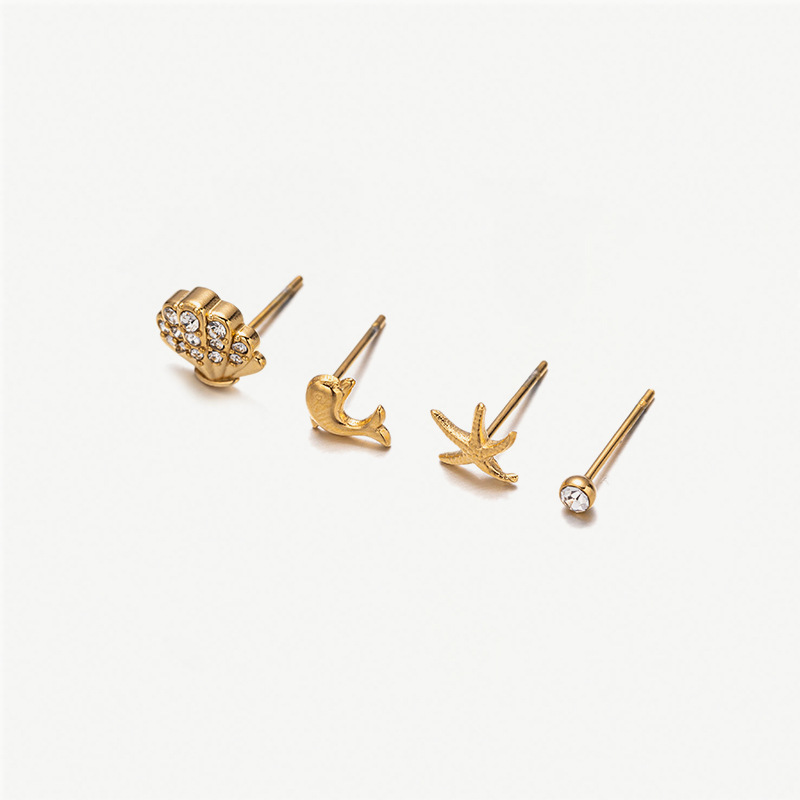 6g Weight PVD Coated Gold Plating Process 304 Stainless Steel Ear Needle Material Real Gold Plated Plating Material Small Stud Earrings Classification 1 Set Quantity Holiday, Banquet, Selfie Occasion 304 Stainless Steel Material Geometric, Star, Heart Shape Pattern All Seasons Season Women's Gender Casual, Elegant, Simple Style Style Waterproof Non Tarnish, Plating Craft PVD Coated Real Gold Plated Geometric Star Heart Shape 304 Stainless Steel Casual Elegant Simple Style Waterproof Non Tarnish Small Stud Earrings 15