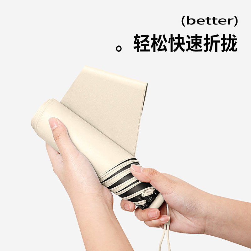 Memory 60% off Manual Patch Easy-Fold Umbrella Vinyl Sun Protection Folding Umbrella Rain or Shine Parasol Umbrella Factory