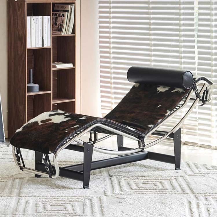 Cubism designer LC4 lounge chair stainless steel leisure chair home balcony lounge chair office nap chair