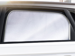 Cross-Border Single-Layer Sun Protection Retractable Magnetic Car Curtain Magnet Car Sunshade Water Drop Car Sunshade Side Shield