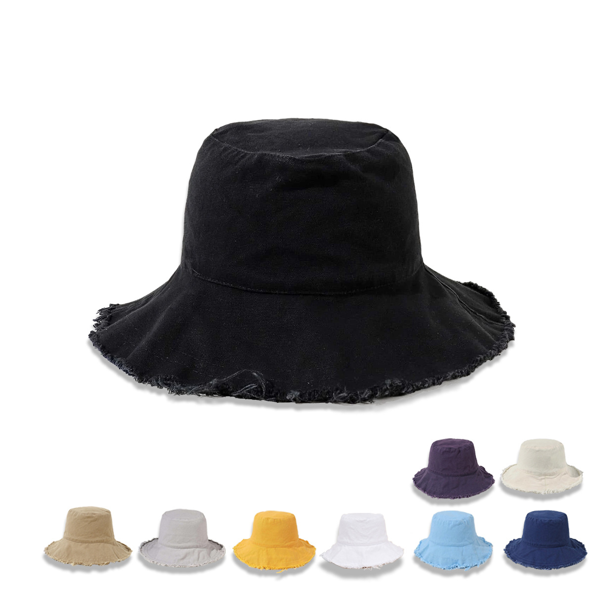 Casual Solid Color Wide-brimmed Basin Hats Wholesale Nihaojewelry display picture 24