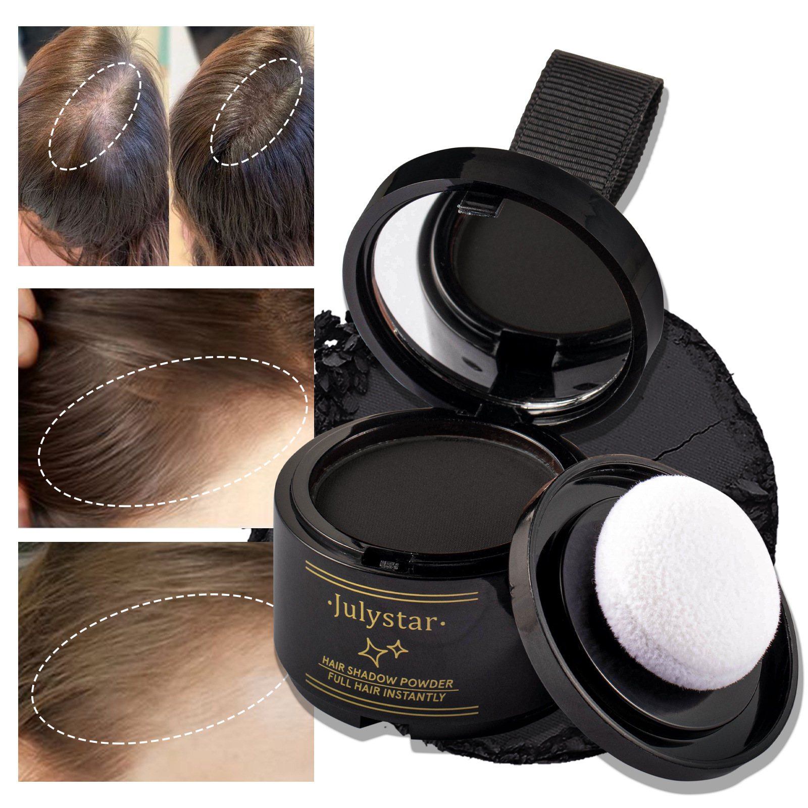 Julystar Nose Shadow Filling Powder, Hairline, Forehead Hair Replacement, Profile Contouring Hairline Powder undefined