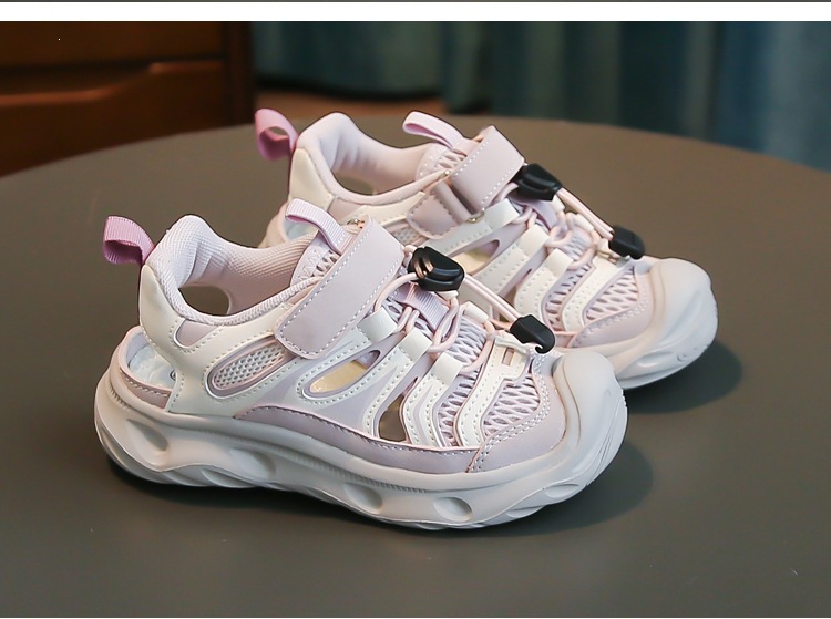 Lightweight Breathable Childrens Sandals Closed Toe Beach Shoes_voghion.com