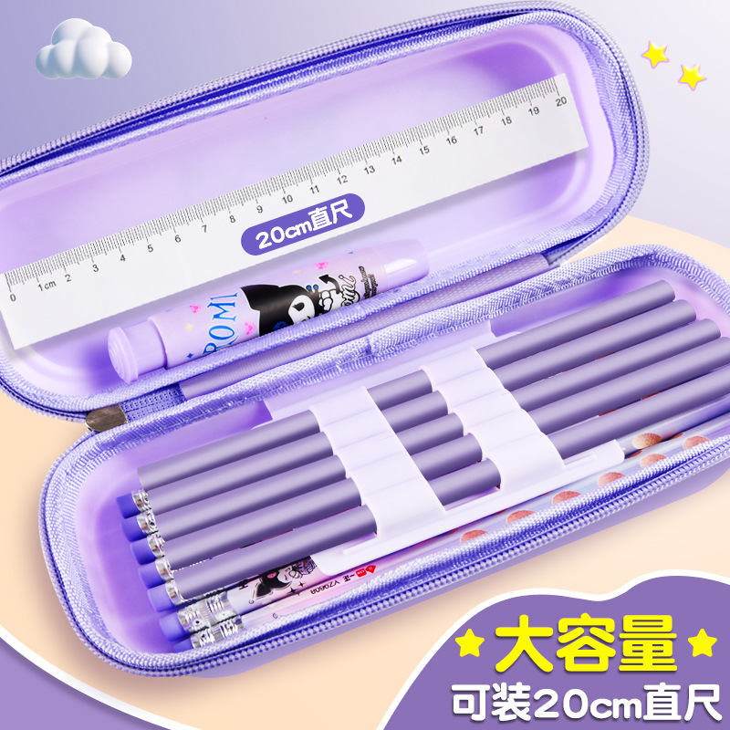 New Sanrio Pen Pouch Back-to-School Season Children Student Durable Eraser Pouch Girl High Quality Cute Stationery Bag