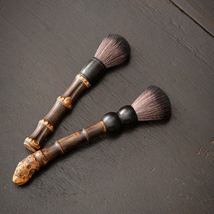 Natural bamboo root tea brush purple clay pot pot pen tea tray tea set cleaning tea pet maintenance brush tea set tea ceremony accessories