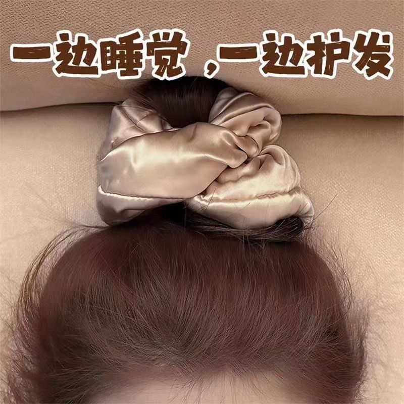 Pillow large intestine hair ring hair rope plus cotton filled sleep…