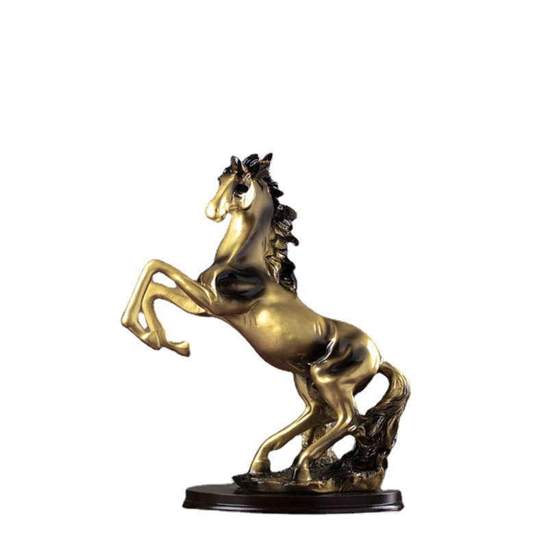 Estatua Decorativa de Caballo de Resina Hecha a Mano para Sala de Estar y Oficina image 5