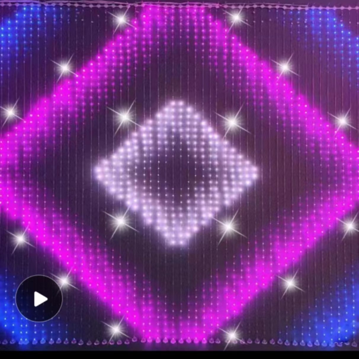 Luz de cascada mágica color punto de control cortina luz código cero cuero alambre luz control de voz graffiti escribir Bluetooth teléfono móvil APP alambre de cobre Luz