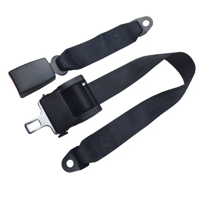 School bus modification pallet cargo binding automatic retractor seat belt two-point car seat belt X (Car seat belt) - semi-automatic-retractor-30cm-fully-covered-webbing-base-black