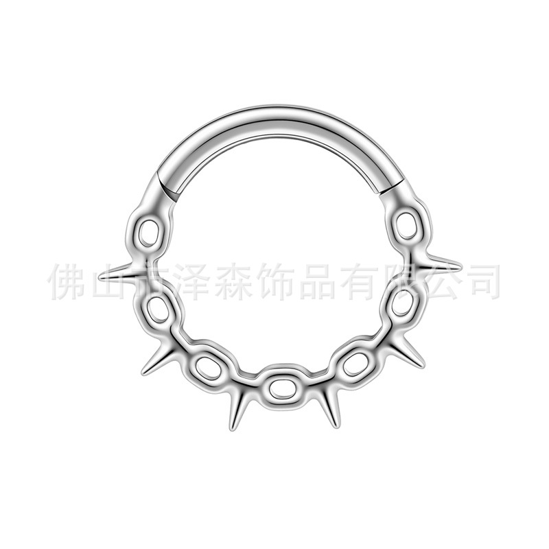 16G labret stud size and finish detail