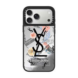 欧美潮牌苹果手机壳黑边镜面适用iPhone17promax16PLUS15PRO系列