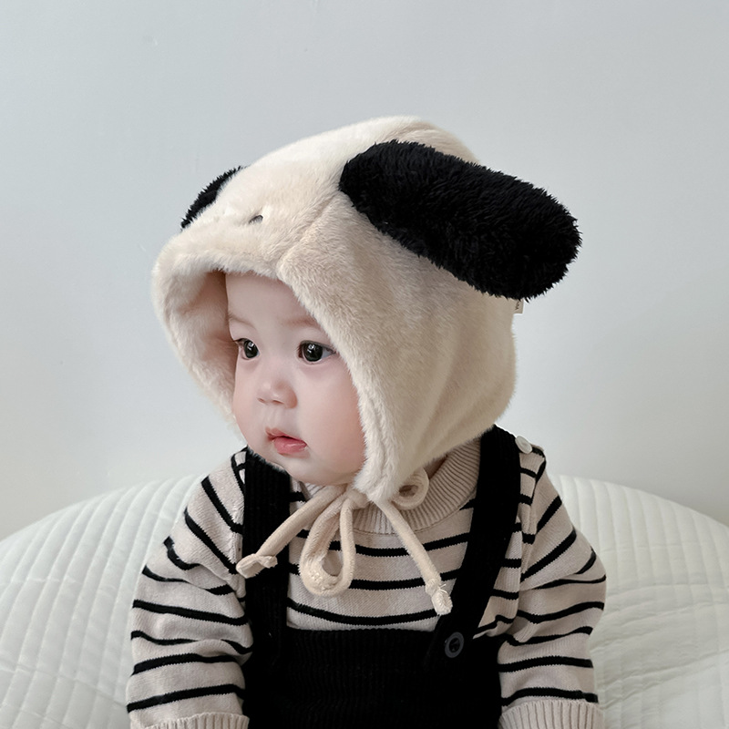 Invierno de peluche gorra de oídos para bebés lindos y super-hermosos perros gruesos calientes para niños y niñas a prueba de viento gorra Thunderfeng
