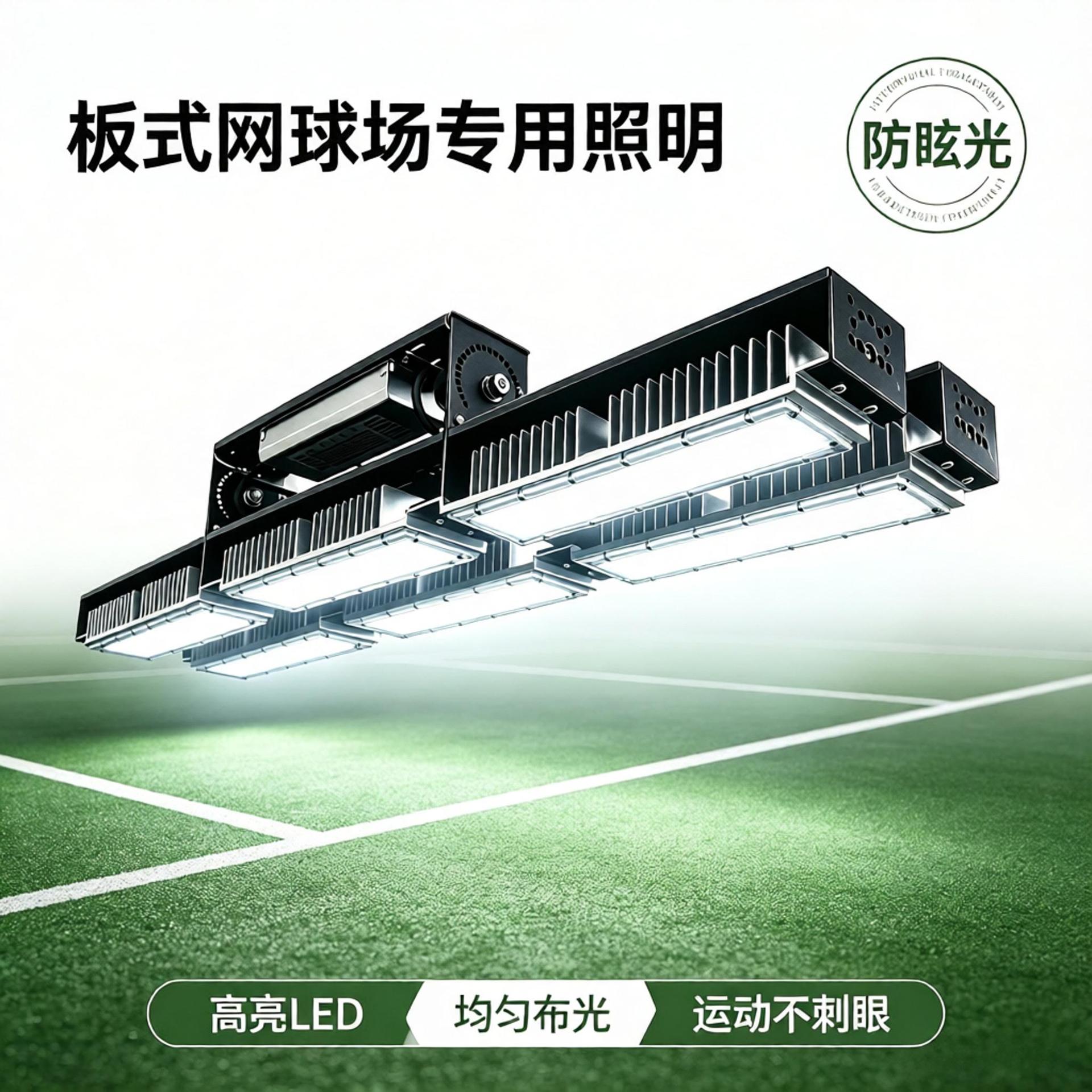 LED 板式球场专用灯 帕德尔 Padel 球场照明 高亮度 IP66 防水灯产品实拍图