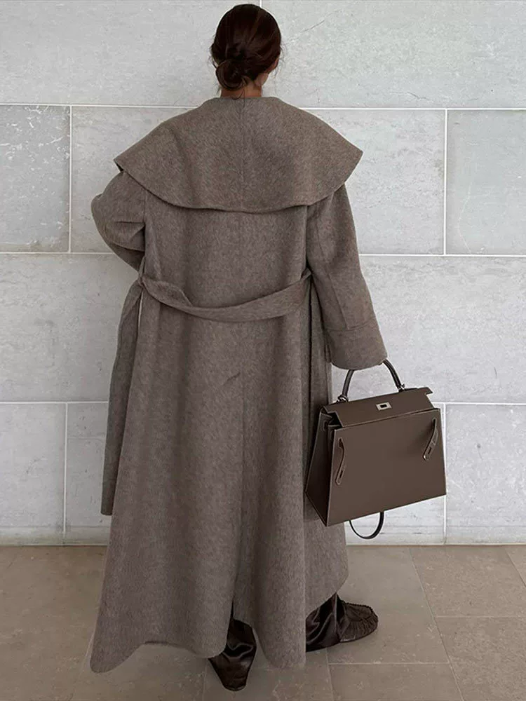 Demi-season fitted brace, woolen coat, (Cross-border trading), Aliexpress, 2025 years, city style