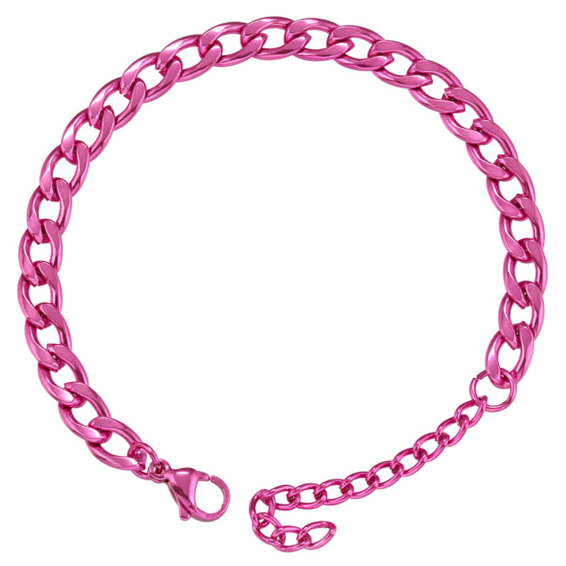 Hip-Hop Geometric Stainless Steel Plating Bracelets