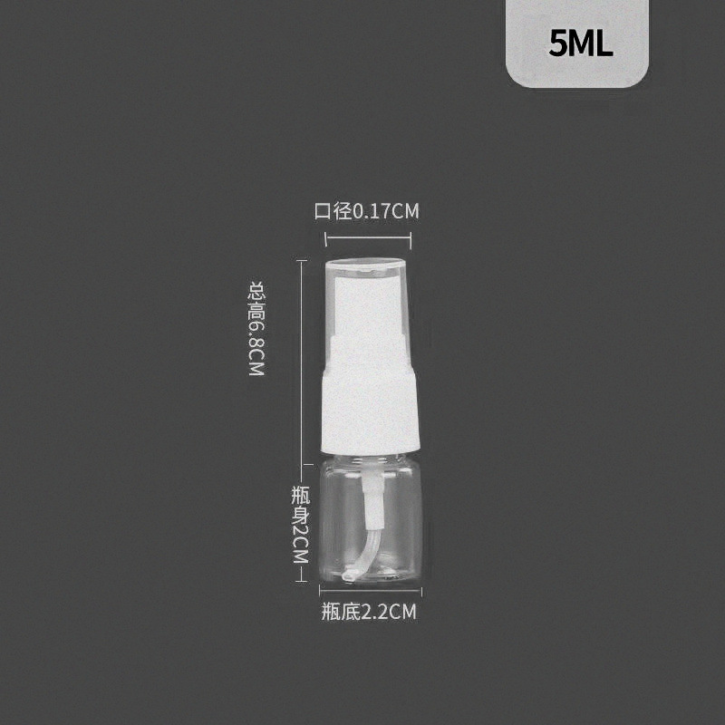 Fabricante 30ml50ml100ml botella de spray pequeña botella de spray botella de plástico transparente alcohol perfume mascota sub-botella