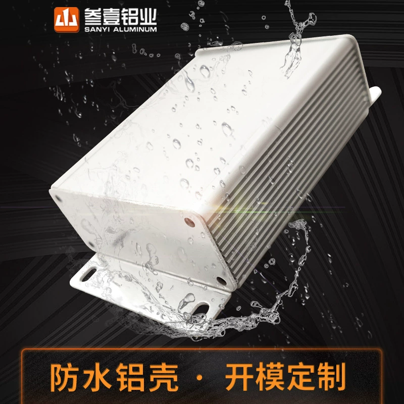 66*27 водонепроницаемый источник питания алюминиевый корпус алюминиевая коробка сетевой источник питания два в одном Молниезащита защитный корпус