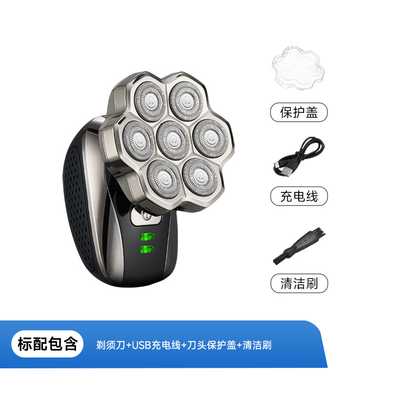 クロスボーダー電気ヘッドシェーバー、ヘッドシェービング、セルフシェービング、メンズヘッドシェーバー、超清潔、全身洗える|undefined