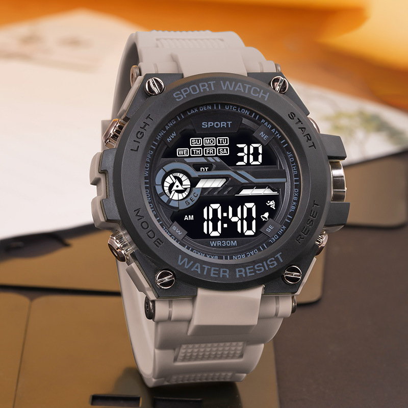 Reloj electrónico de alarma de estudiantes de moda juvenil nocturna simple relojes electrónicos de deportes al aire libre relojes electrónicos al por mayor