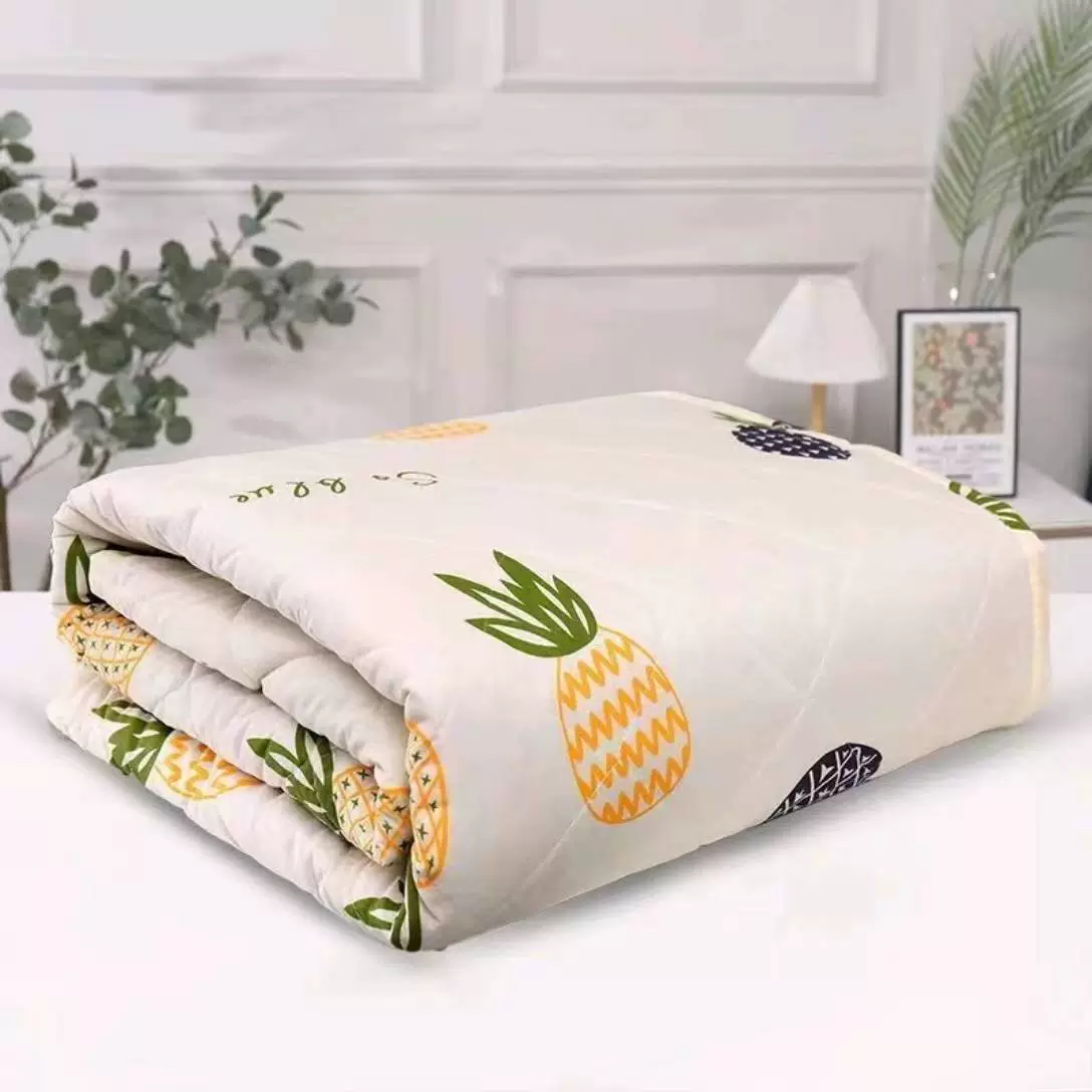 Летнее стираное хлопковое одеяло с кондиционером, маленькое летнее прохладное одеяло с ананасом, одно двойное очень большое студенческое одеяло 1,4 * 2m