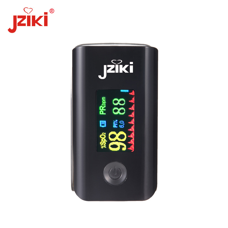 JZIKI手指夹式脉搏血氧仪血氧饱和度监测仪指脉氧心率计