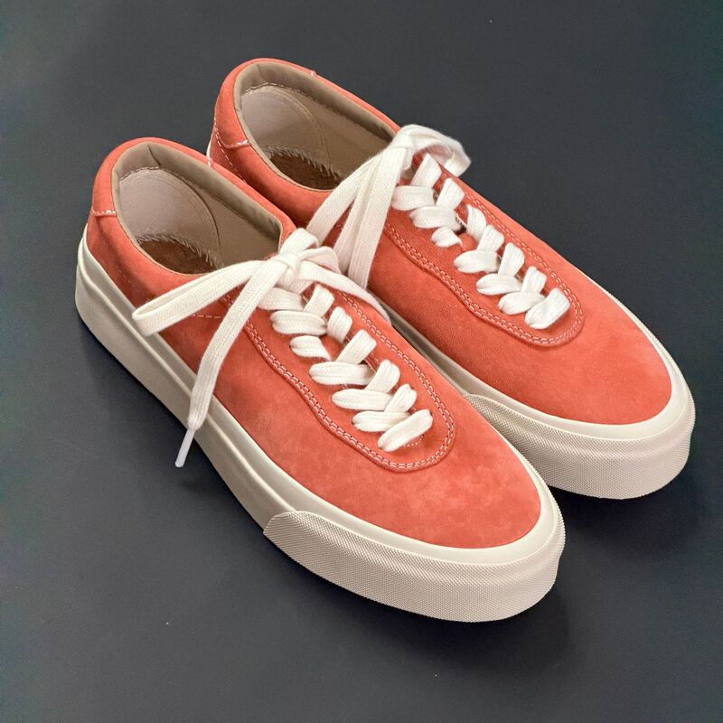 Original Store-Made Workwear Sneakers, Retro Men's Sports Casual Low-Top Trendy Vulcanized Shoes, Japanese-Style Orange Shoes