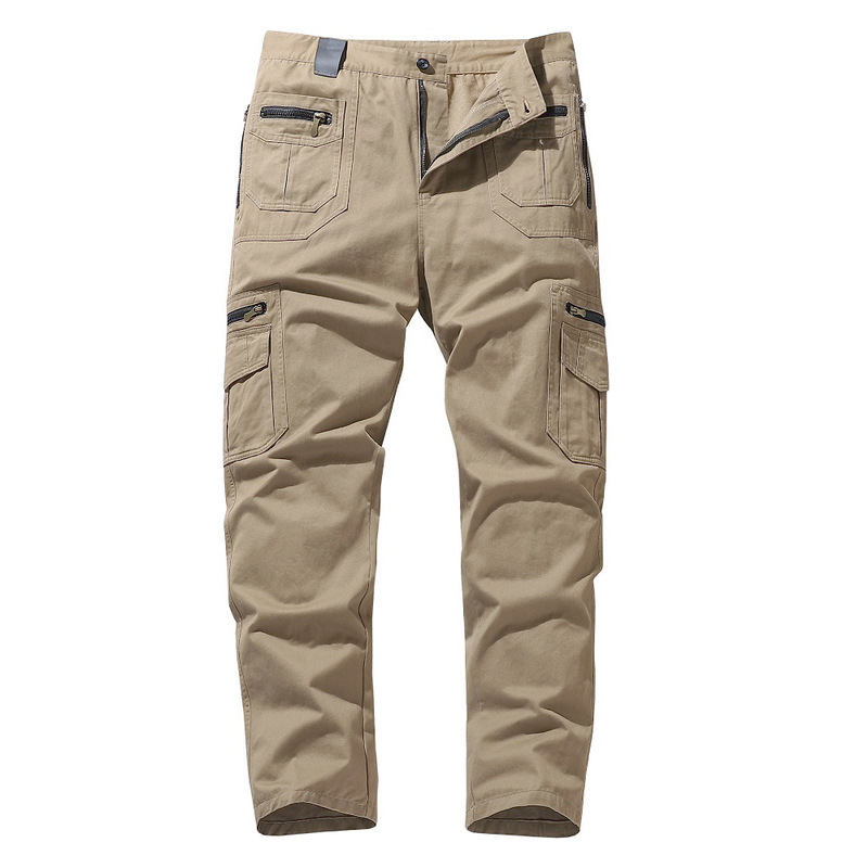 Cross-border Multi-bag Pants Men's Loose Straight Large Size Fashionable Casual Pants for Spring and Autumn Cross-border Multi-bag Pants Men's Loose Straight Large Size Fashionable Casual Pants for Spring and Autumn
