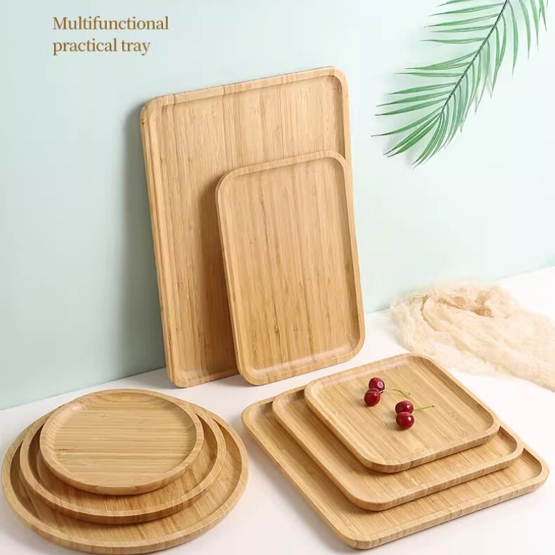 Bamboo Wooden Environmental Protection Dry Tea Thickened Tray Restaurant Serving Dinner Plate Canteen Fast Food Restaurant Hamburger Non-slip Tray Bamboo Wooden Environmental Protection Dry Tea Thickened Tray Restaurant Serving Dinner Plate Canteen Fast Food Restaurant Hamburger Non-slip Tray